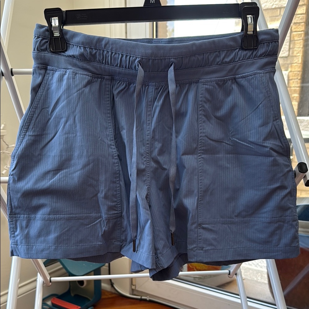Blue Lululemon Drawstring Shorts